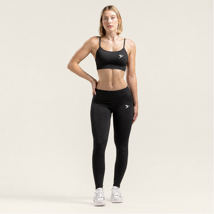 High-Waisted Tummy Control Legging – Onyx