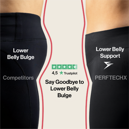High-Waisted Tummy Control Legging – Onyx